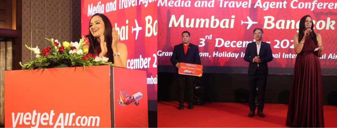 Best Female Emcee in Delhi/Gurgaon India VietJet New Route Launch Corporate Event